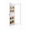 Porte avec étagères intégrées. Gain de place | Atelier Moya