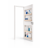Porte avec étagères intégrées. Gain de place | Atelier Moy