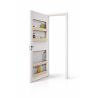 Porte avec étagères intégrées. Gain de place | Atelier Moya